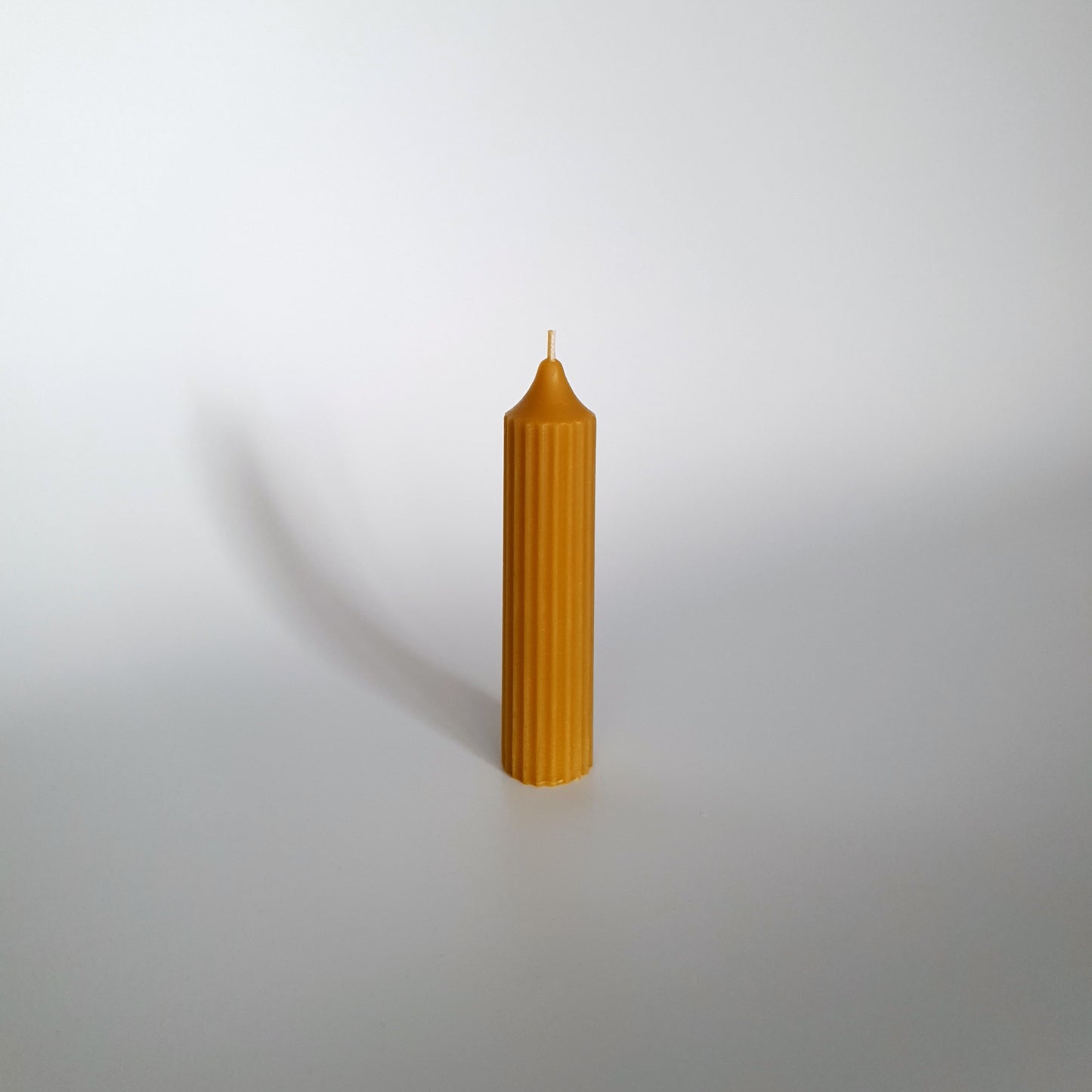 Long ribbed candle